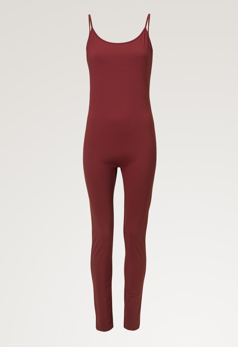 Maternity bodysuit - Dark red