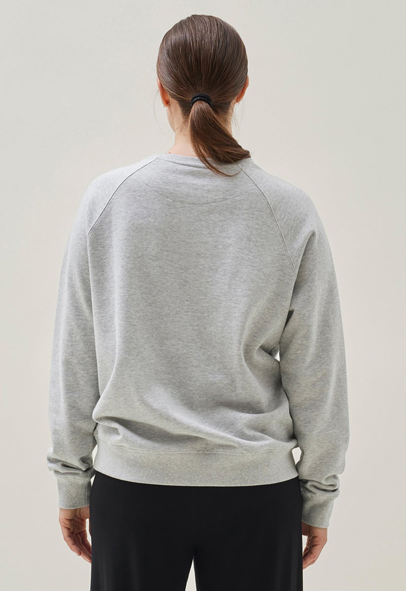 Thermal nursing sweatshirt - Grey melange