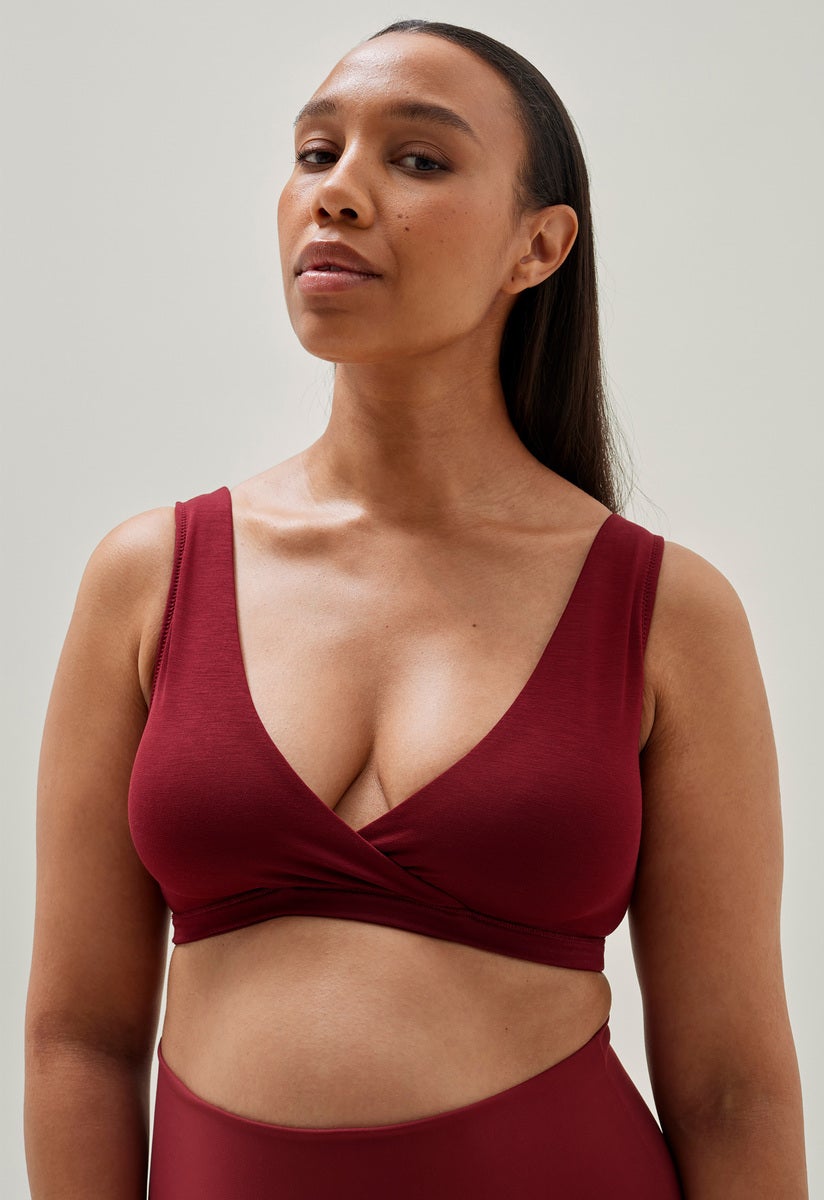 Soft nursing bra - Red