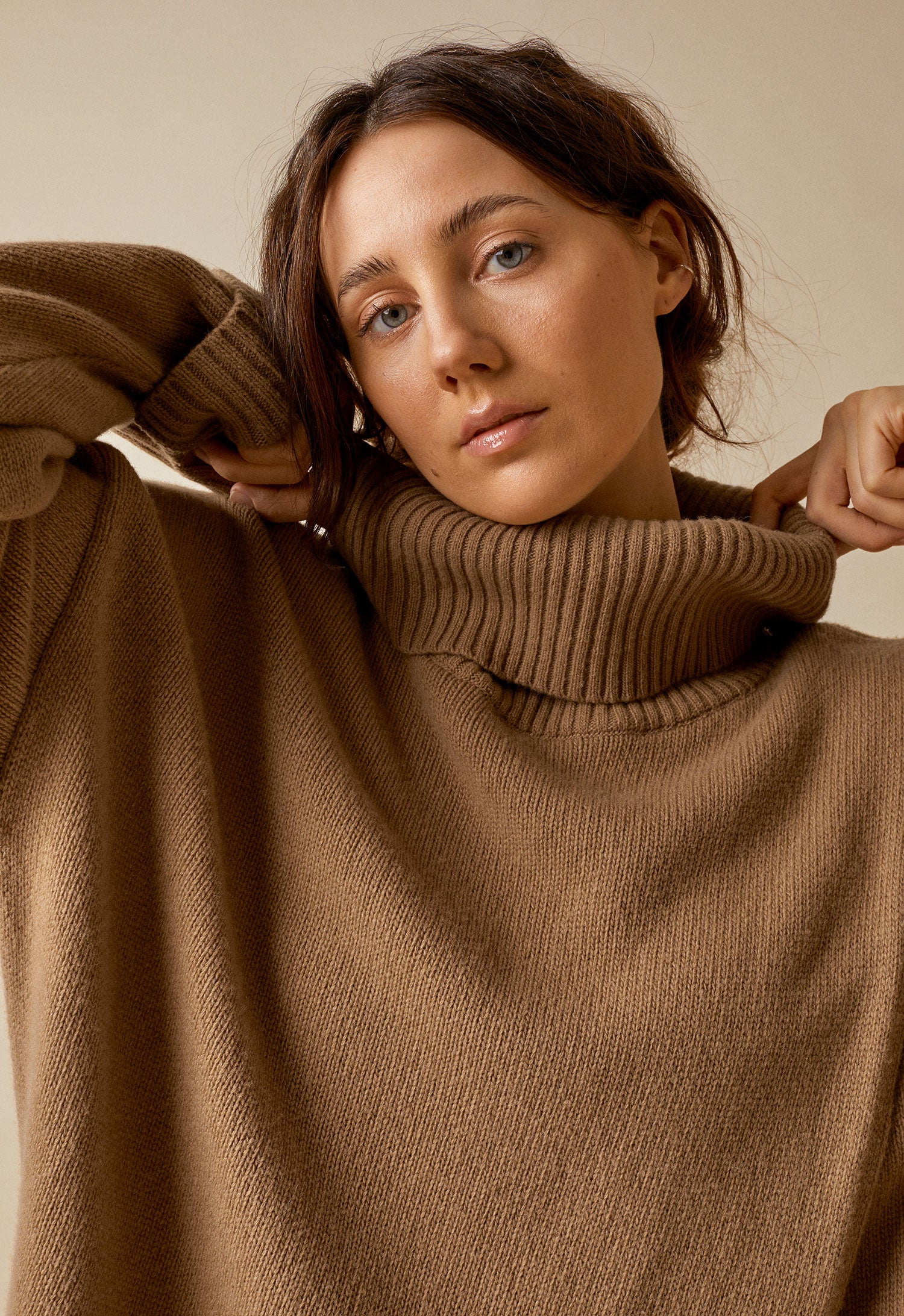 Boob Design Sesame Merino Wool Nursing Tunic in Camel