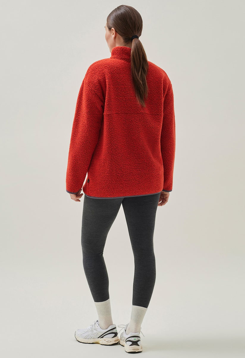 Wool pile maternity pullover 90s - Orange