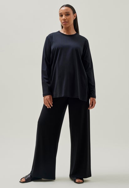 Long-sleeved maternity t-shirt - Black