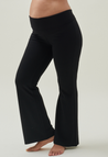 Flared maternity pants - Black
