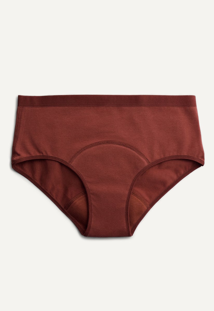 Period Underwear - Hipster - Medium flow - Dark Red