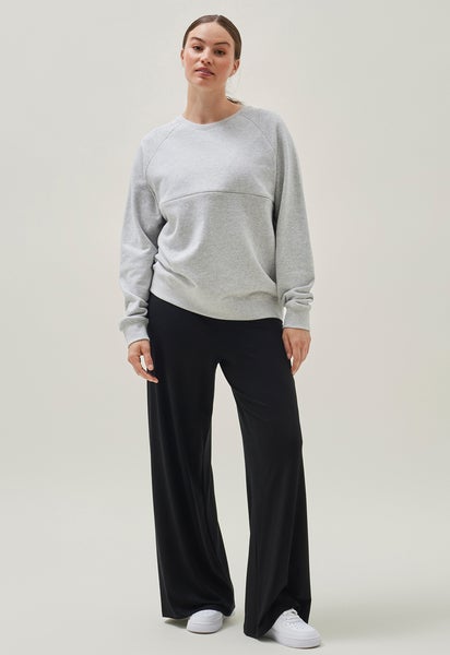 Thermal nursing sweatshirt - Grey melange