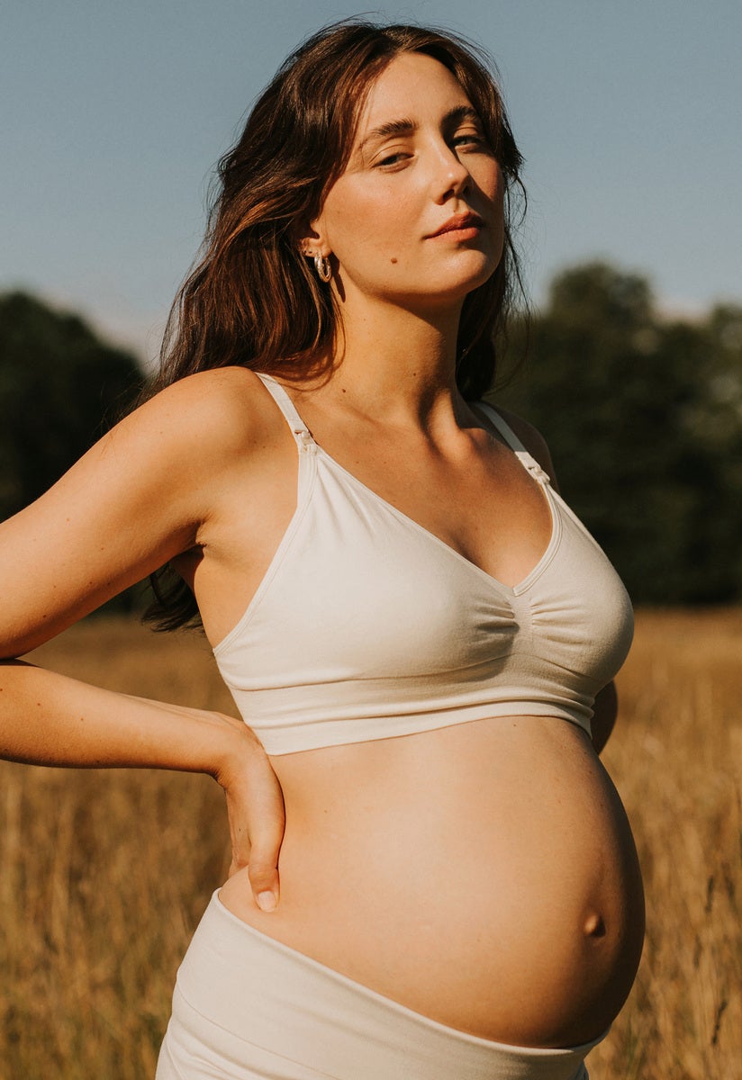 Organic cotton nursing bra - Undyed