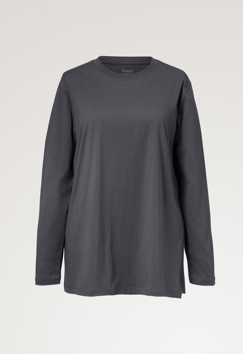 Maternity t-shirt long sleeve - Washed grey 