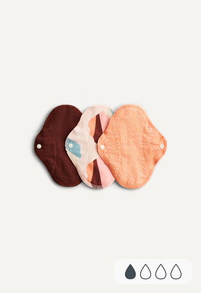 Reusable Panty Liners - Classic - Orange Sprinkle