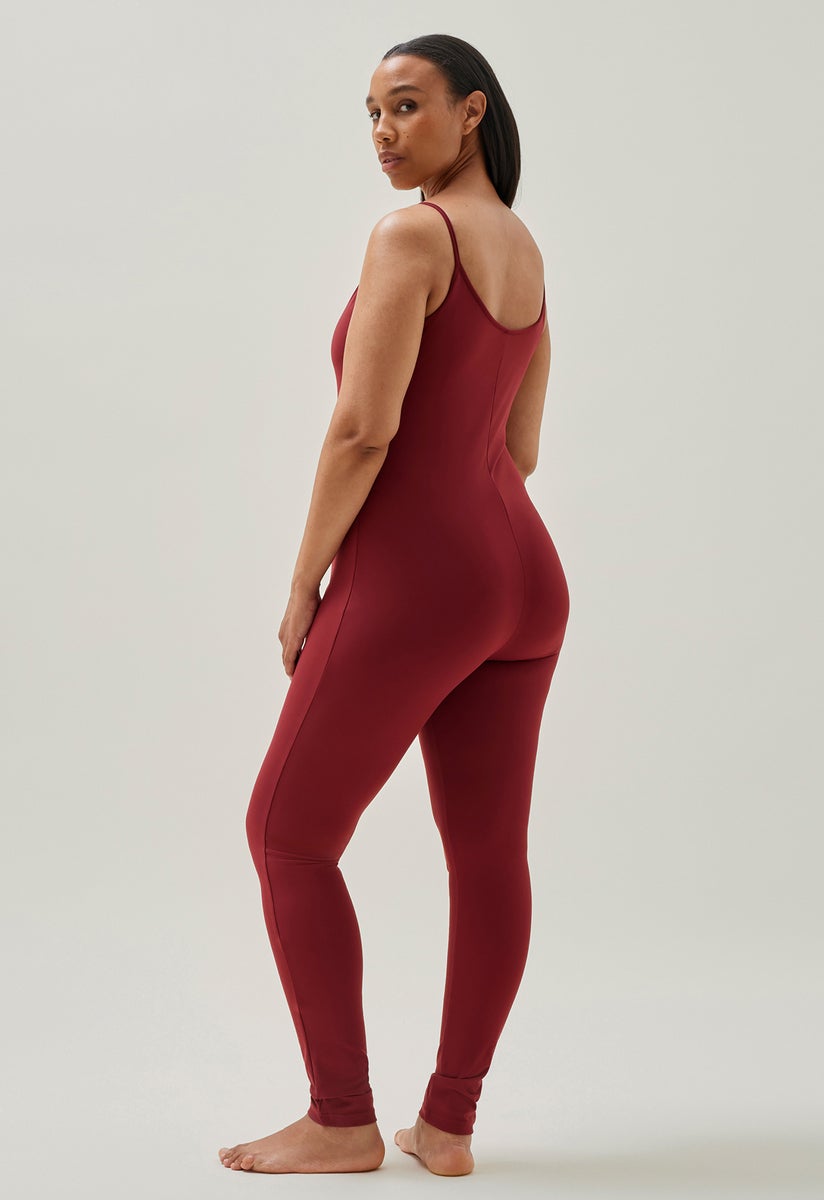 Maternity bodysuit - Dark red