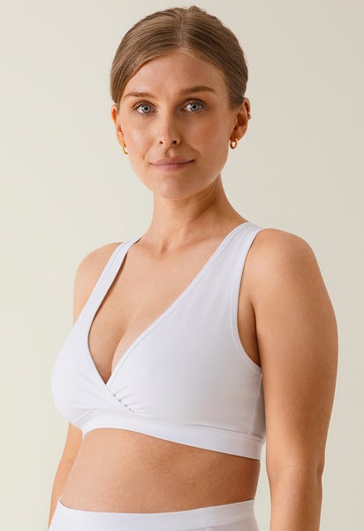 Essential maternity and nursing bra - White - XS