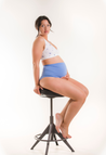 Essential maternity briefs - Mid blue