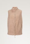 Pile fleece vest - Beige