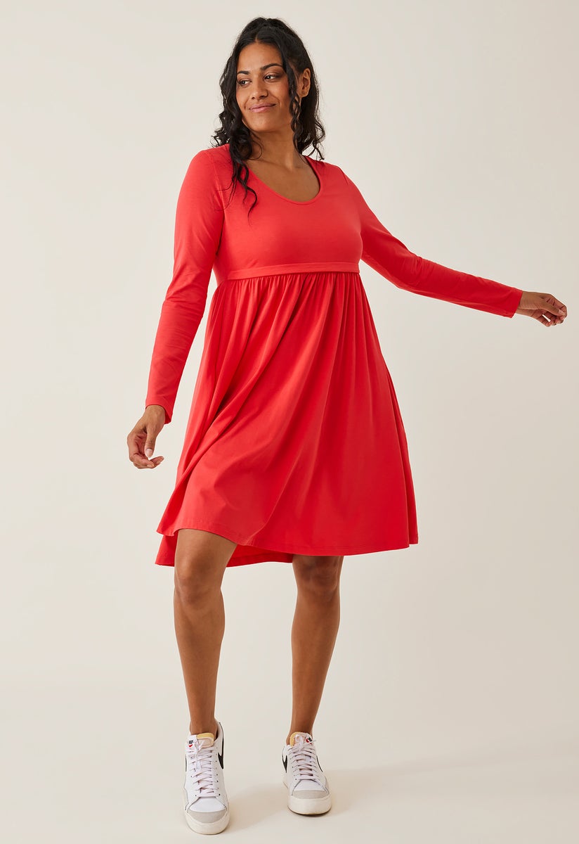 Maternity babydoll dress - Red