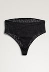 Lace maternity thong - Black