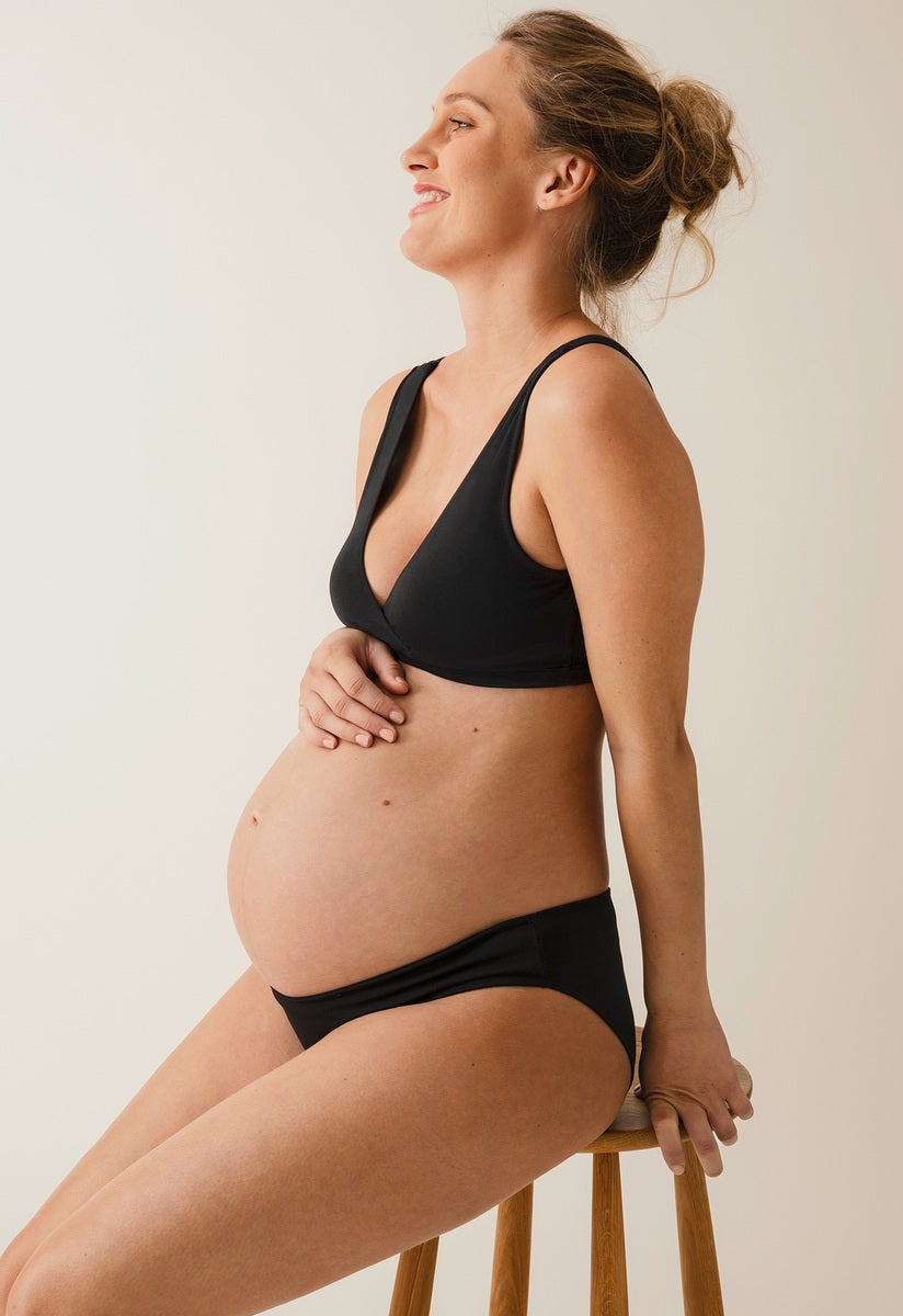 Low waist maternity panties - Black