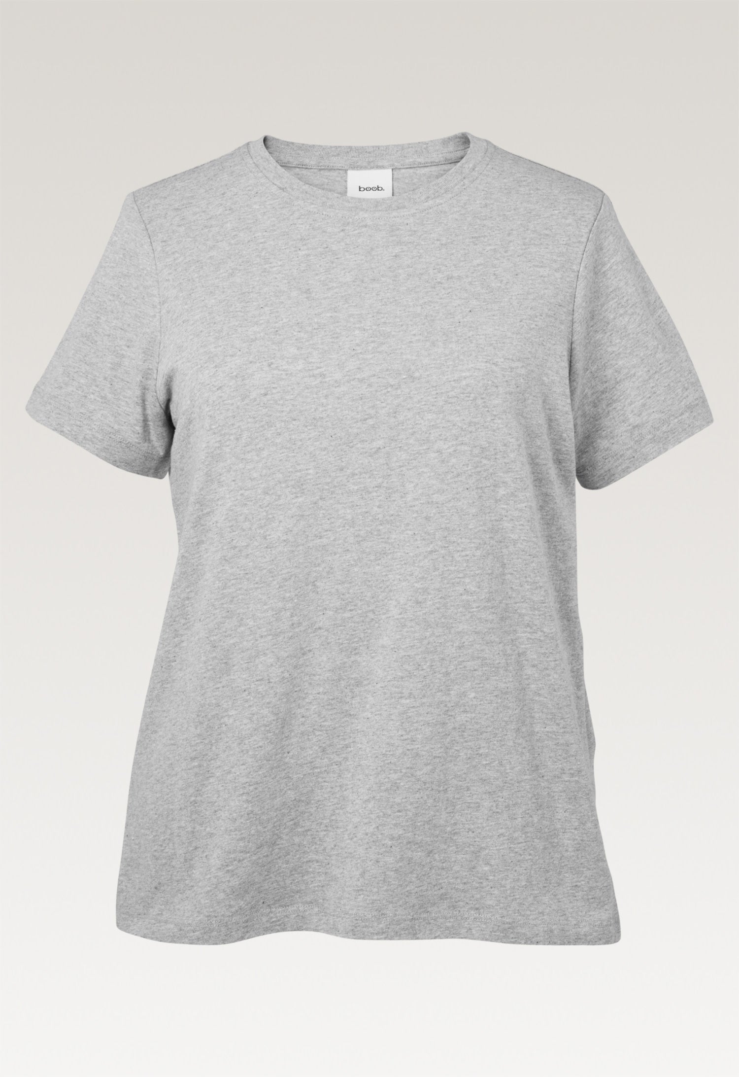 Maternity t-shirt with nursing access - Grey Melange | Boob Design