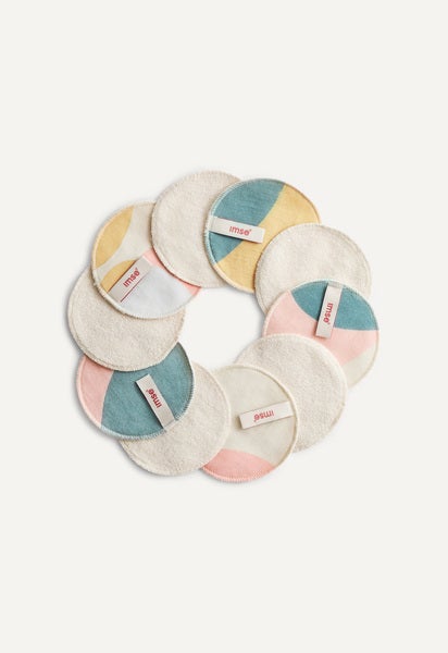 Reuseable Cotton Pads - Pastel Hoop - 10-pack