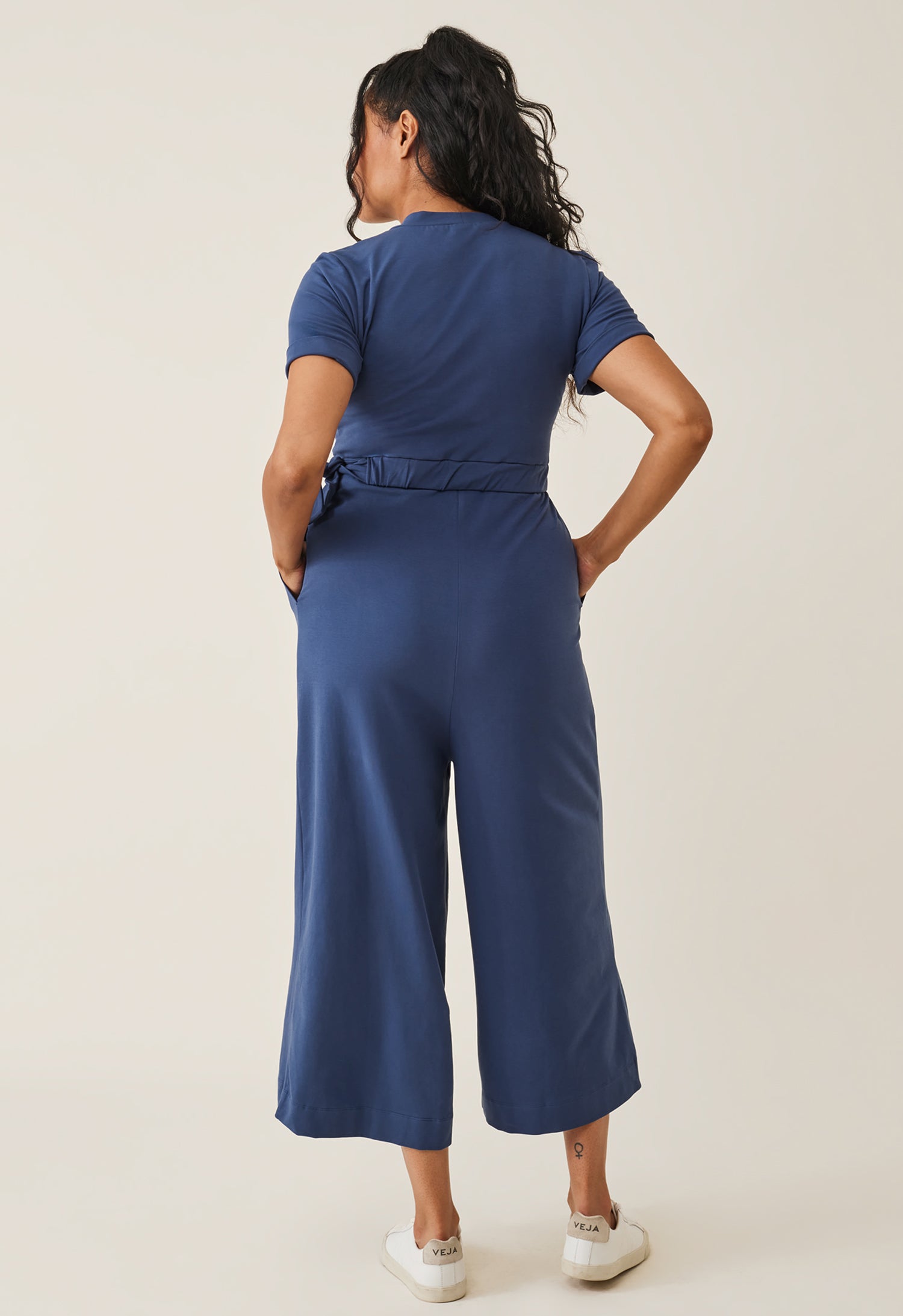 Boob Maternity Jumpsuit with Nursing Access Blue Xs