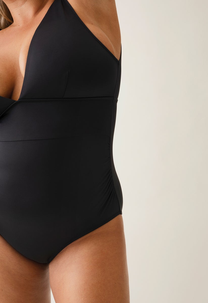 Plunge maternity swimsuit - Black