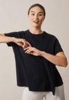 Maternity t-shirt with nursing access - Black - PRE-ORDER – Ships at the beginning of February