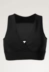 Tech-fleece nursing bra - Black