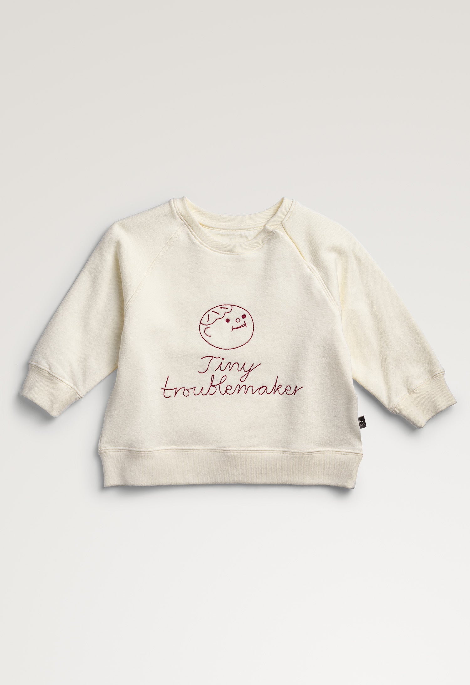 Boob Baby Sweatshirt Tiny Troublemaker Ivory 74 80