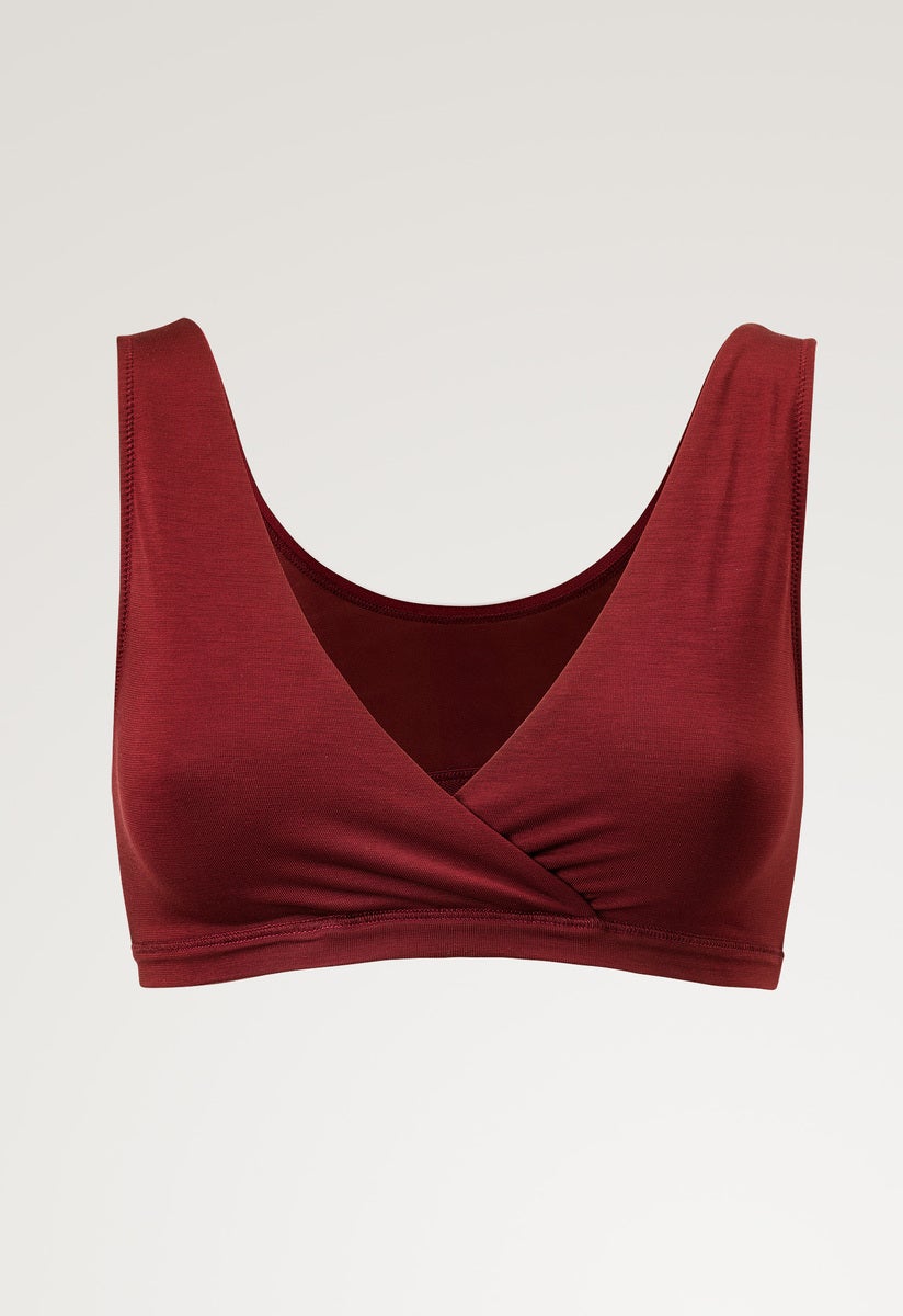 Soft nursing bra - Red