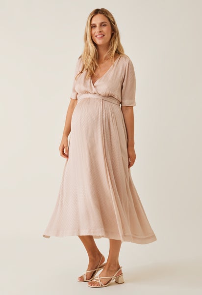 Maternity Occasion dress - Pink Champagne - S